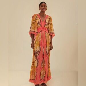 COPY - Farm Rio Sand Palms Scarf Maxi Dress